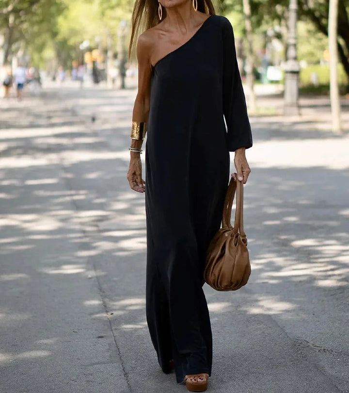 Stilla | Elegant Flydende Asymmetrisk Kjole