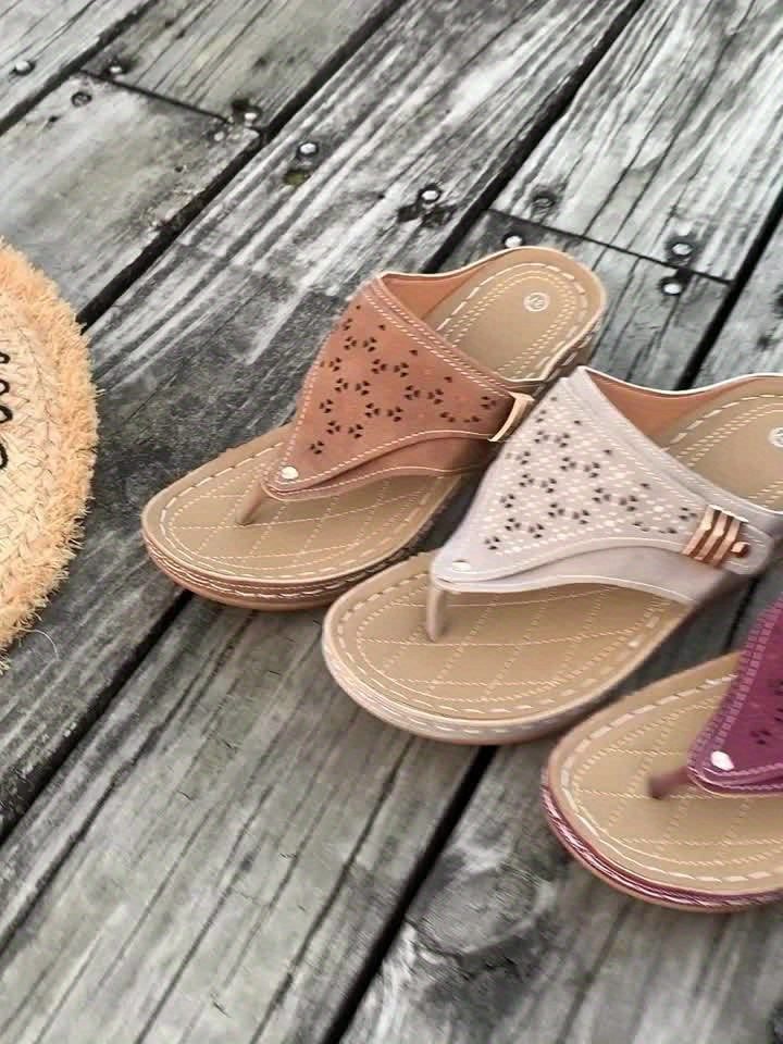 Stilla | Klap Sandal Med Hæl Behagelige Sandaler Med Støtte Til Svangen