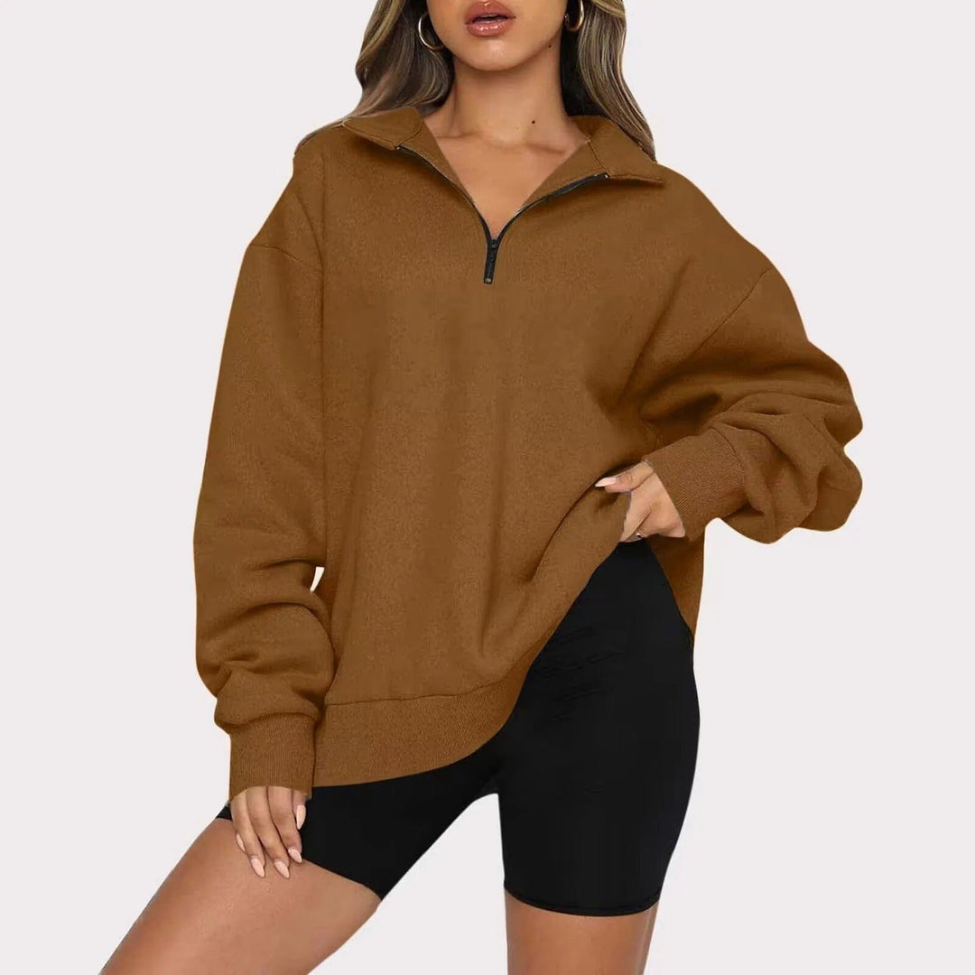 Stilla | Damepullover Casual Med Lynlås