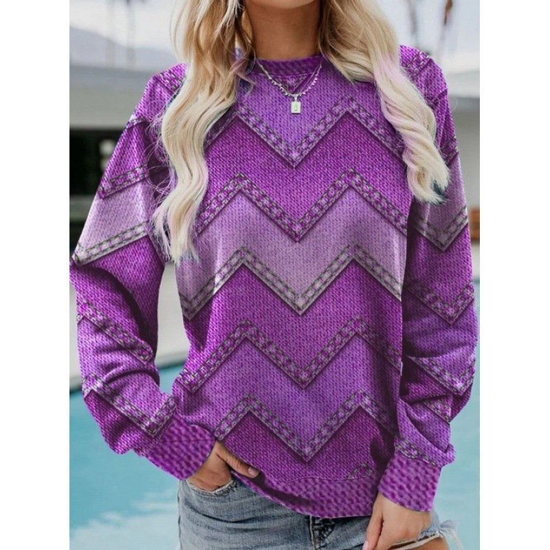 Stilla | Geometrisk Løs Sweatshirt