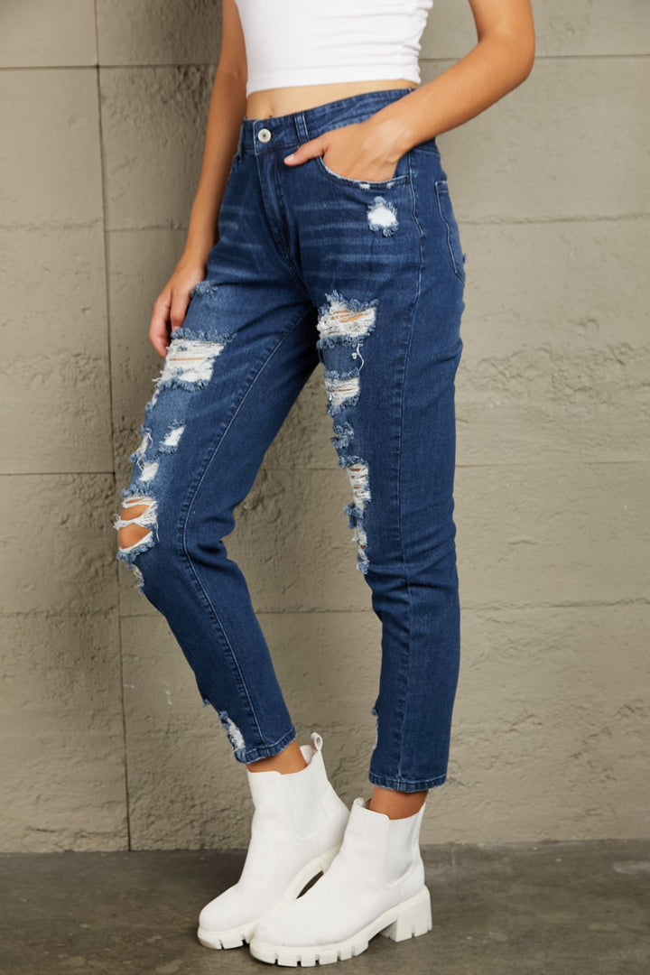 Stilla | Slidte Høj Talje Jeans Med Lommer