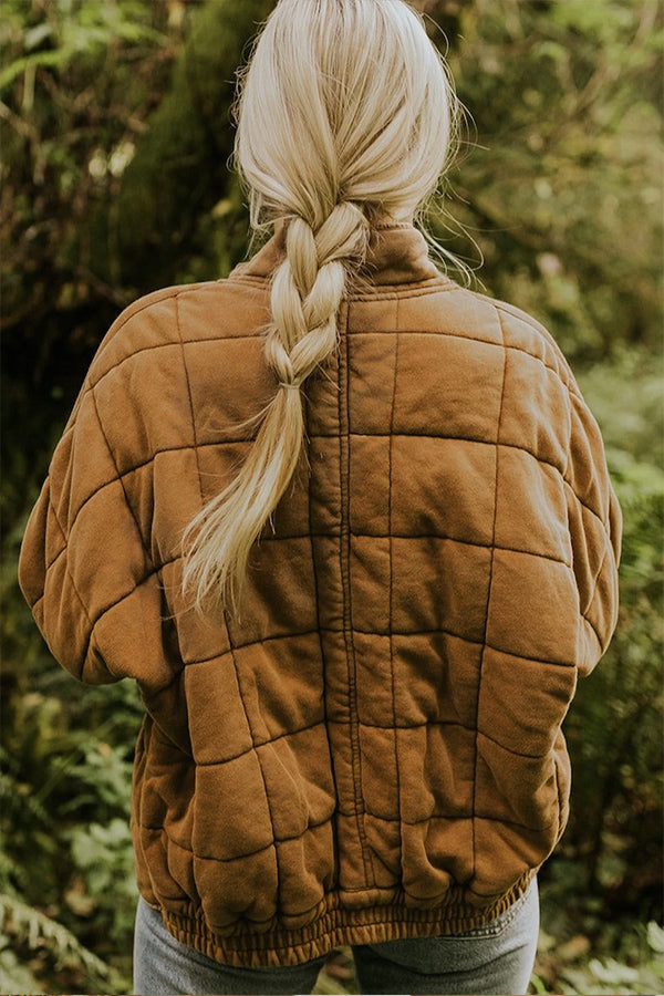 Stilla | Påsætte Lomme Quiltet Jakke Crop