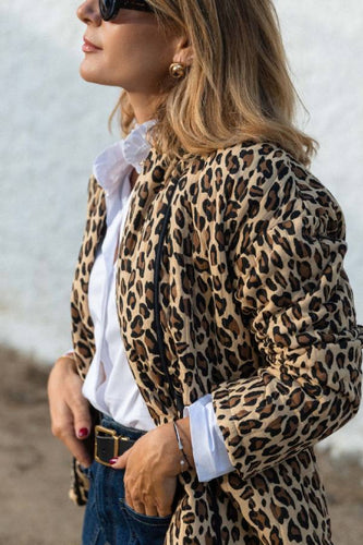 Stilla | Leopardmønster Stikset Jakke