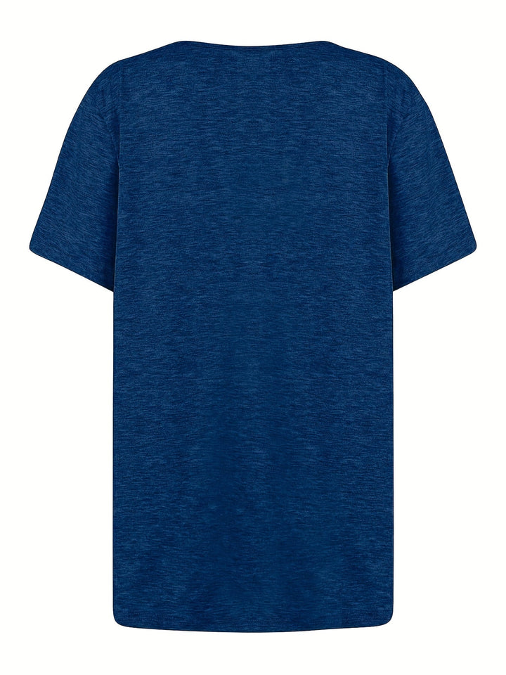 Stilla | Rynket Bluse Asymmetrisk Let Bluse Med Korte Ærmer