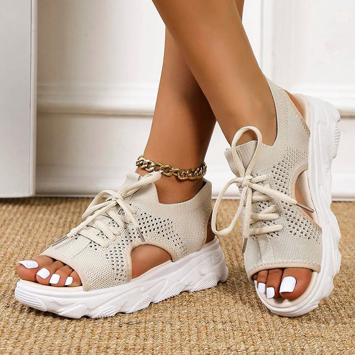 Stilla | Åndbare plateau-sandaler Heidi