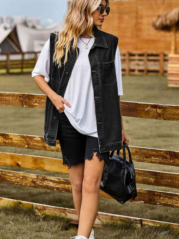 Stilla | Nedre Denim Vest