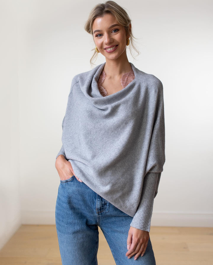 Stilla | Elegant Damepullover Med Skulderfri Ærmer