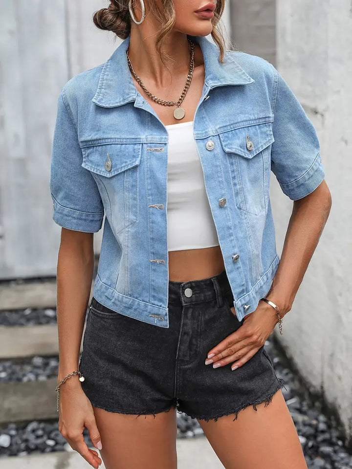 Stilla | Kort Denim Jakke
