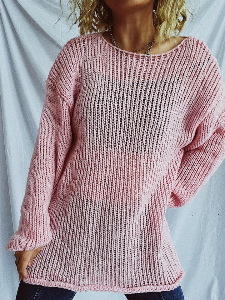 Stilla | Pullover med bådudskæring og faldende skuldre