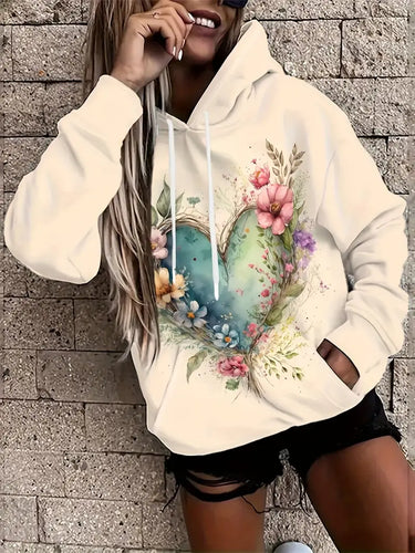 Stilla | Sweat Med Floralt Tryk