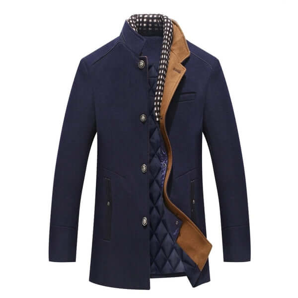 Stilla | Herre Slim Fit Uld Vinterfrakke