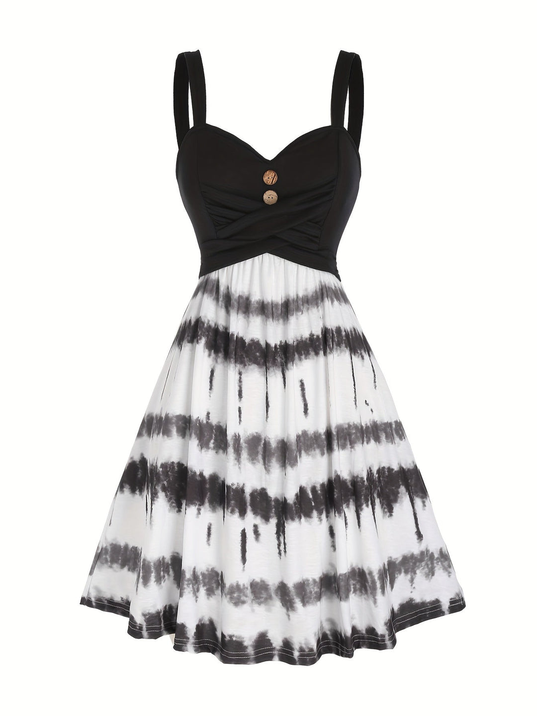 Stilla | Kjole Med Tie Dye Print
