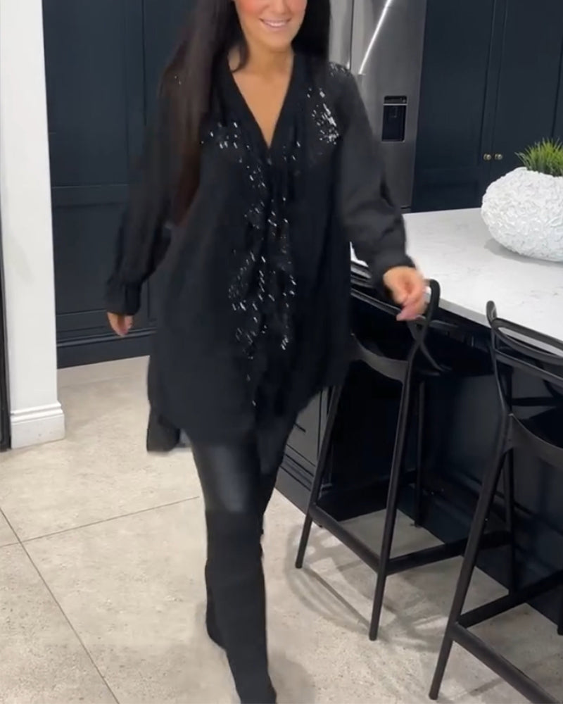 Stilla | Elegant Bluse Med Rynker