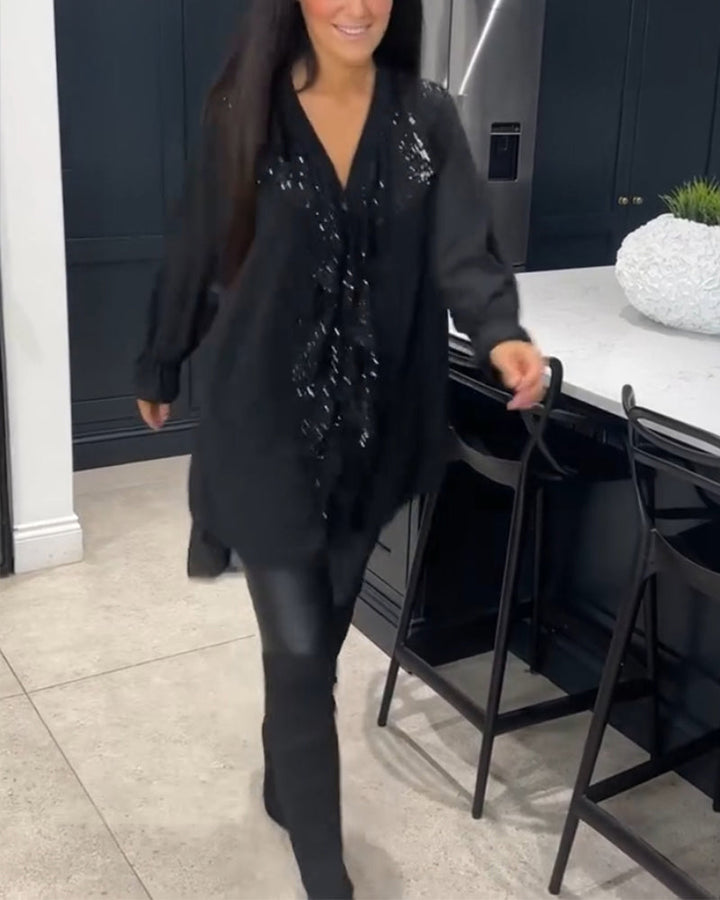 Stilla | Elegant Bluse Med Rynker