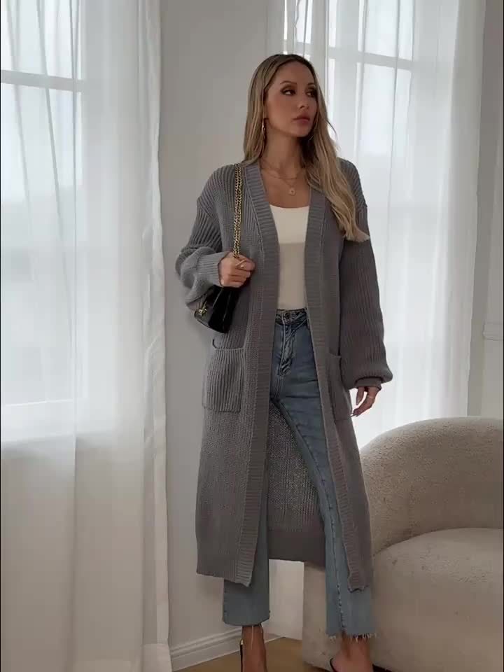 Stilla | Cozy Strikcardigan med Bælte til Kvinder