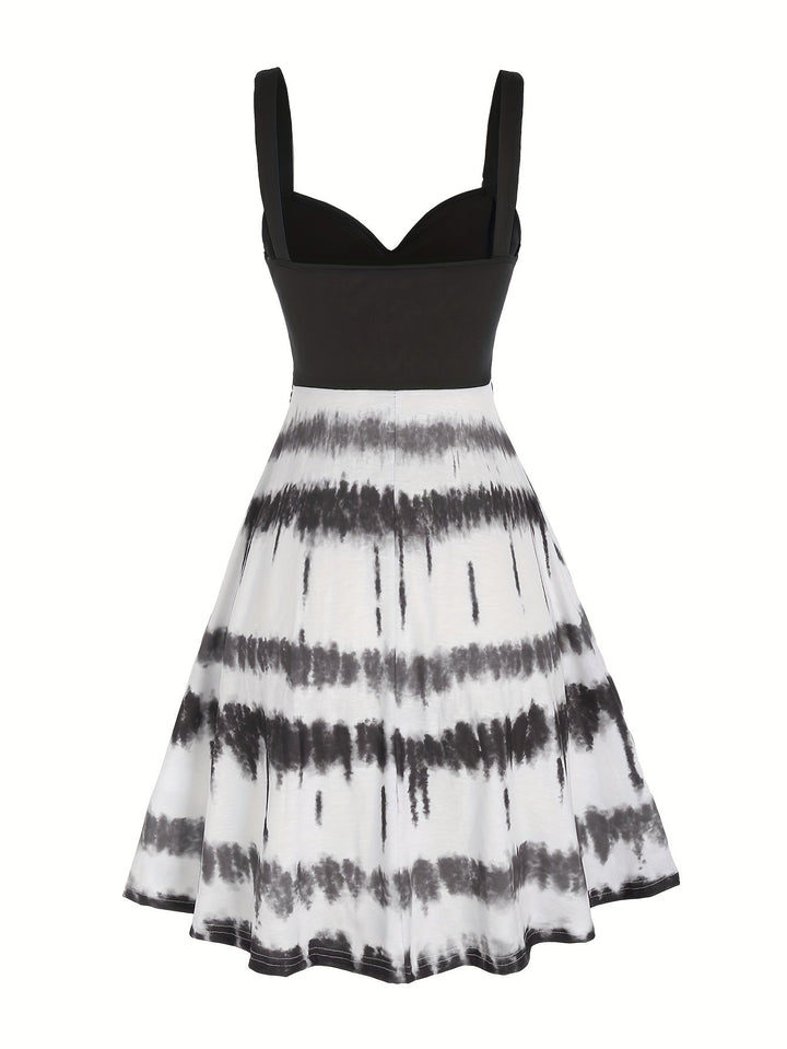 Stilla | Kjole Med Tie Dye Print