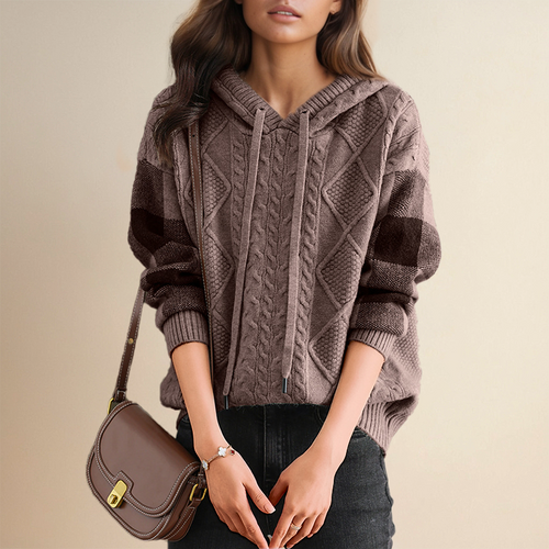 Stilla | Sweat Med Hætte Af Jacquard