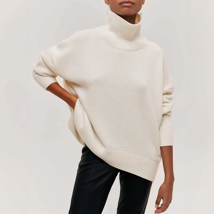 Stilla | Smart rullekravepullover i camel