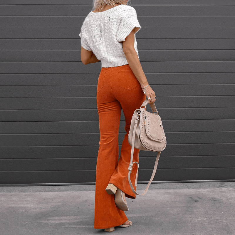 Stilla | Micro Flared Corduroy Bukser