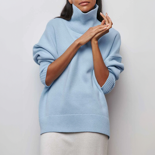 Stilla | Smart rullekravepullover i camel