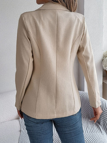 Stilla | Blazer Med Lange Ærmer og Dekorativ Reverskrave og Lommerflap