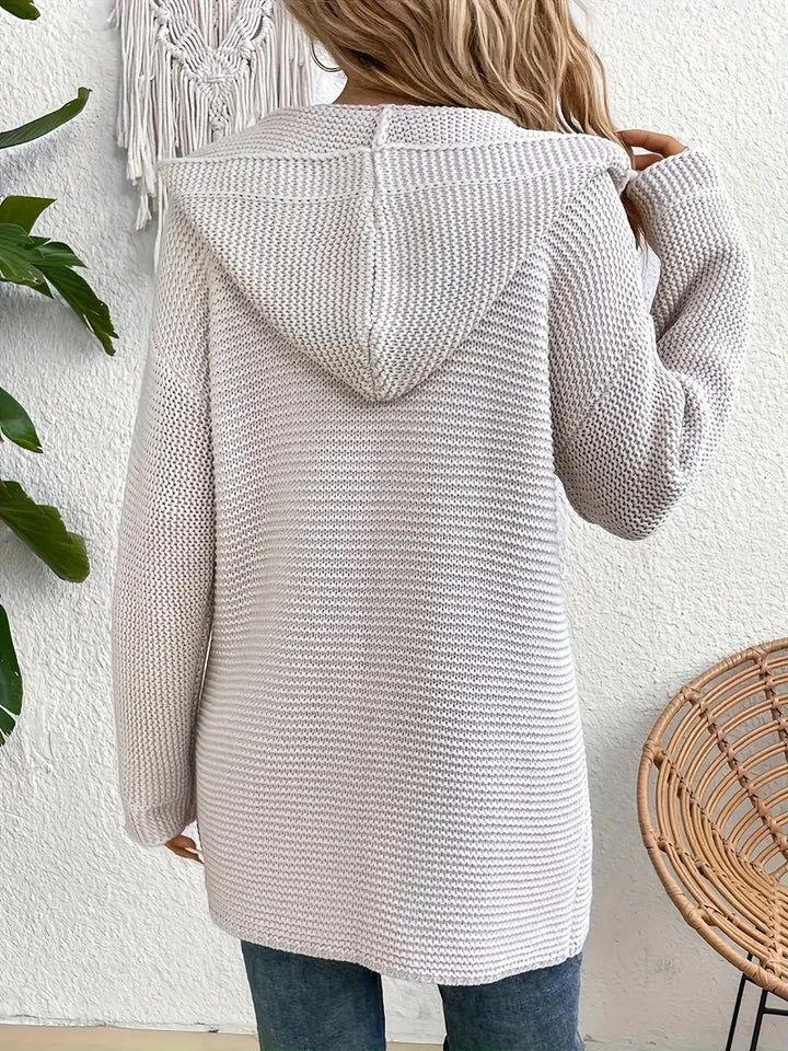 Stilla | Stilfuld Hættecardigan Med Moderne Udseende