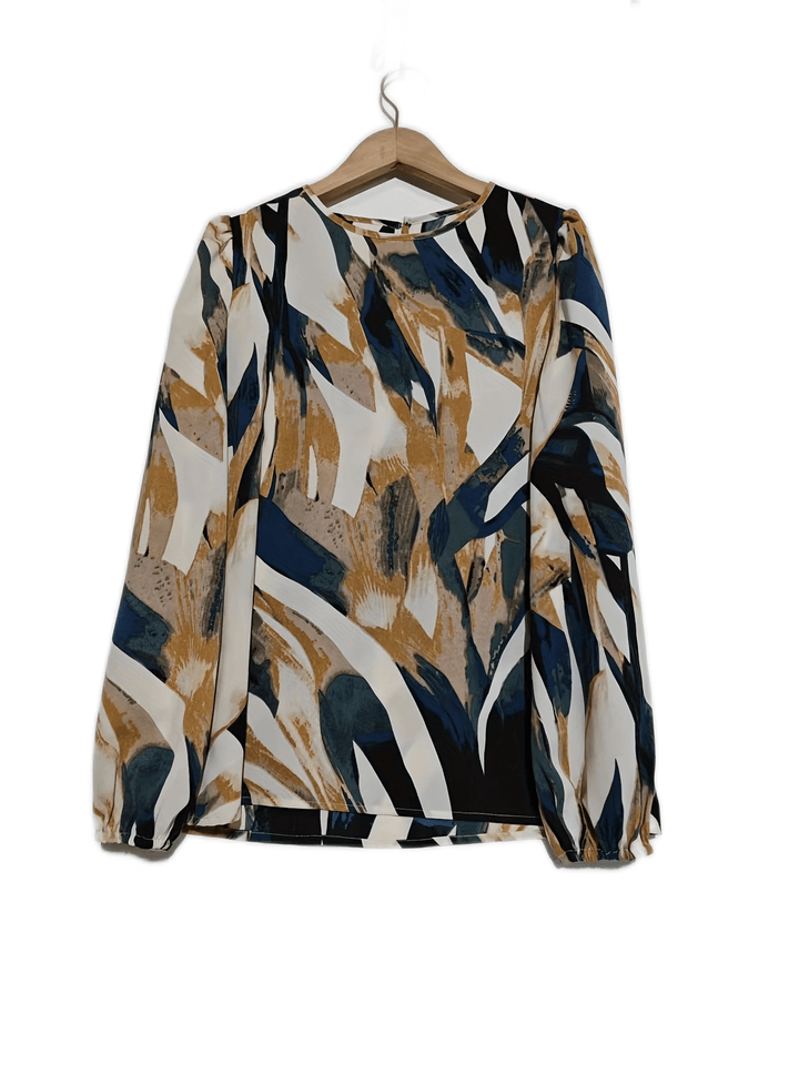 Stilla | Bluse Med Blomsterprint Og Lanterneærmer