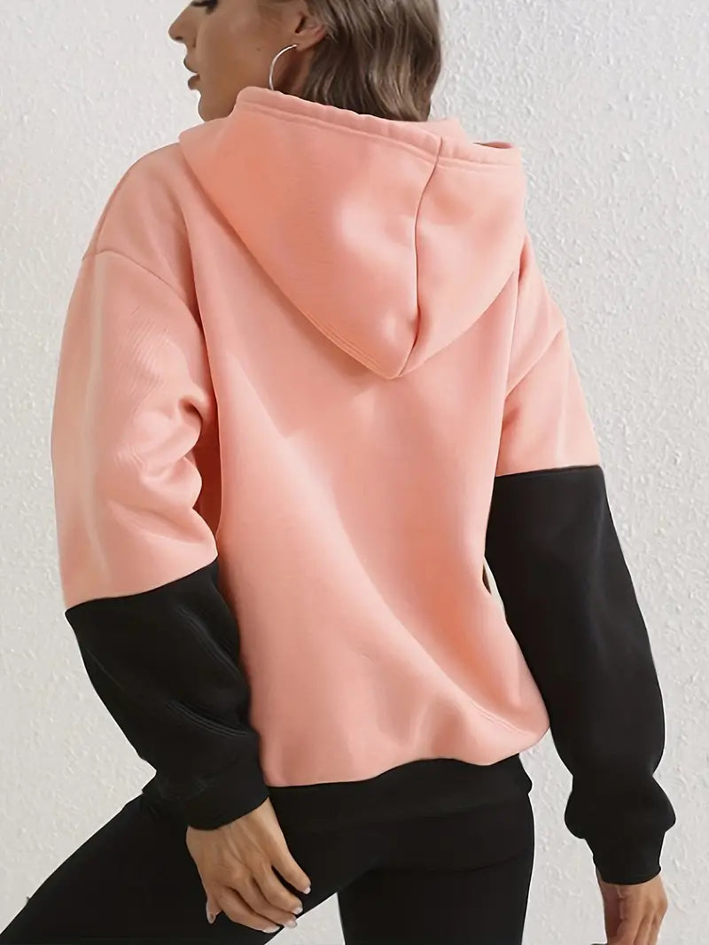 Stilla | Farveblok Hoodie Til Damer