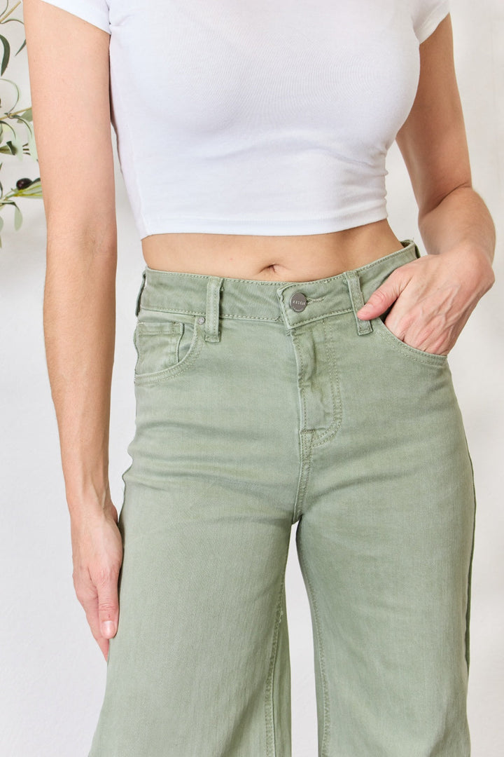 Stilla | Fuldt Størrelse Rå Kant Brede Ben Jeans
