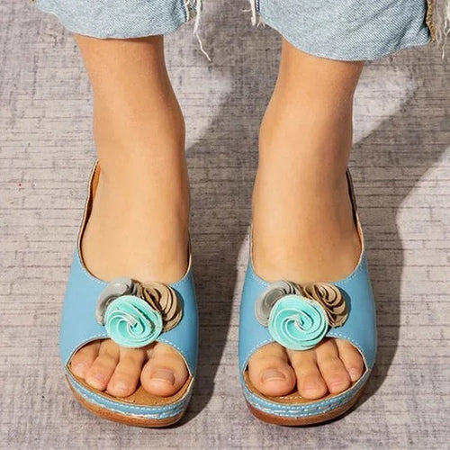 Stilla | Orthopædiske Sandaler I Blomsterdesign