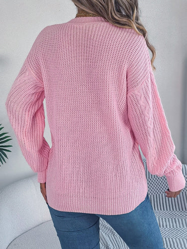 Stilla | Strikjakke med lange ærmer og vridd design