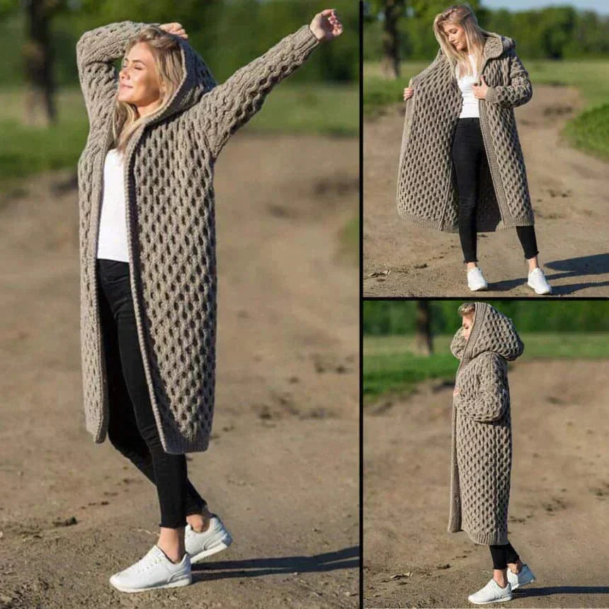 Stilla | Dame Strikjakke Med Enkel Look