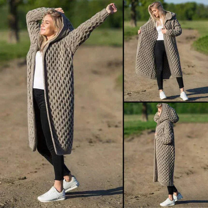 Stilla | Dame Strikjakke Med Enkel Look