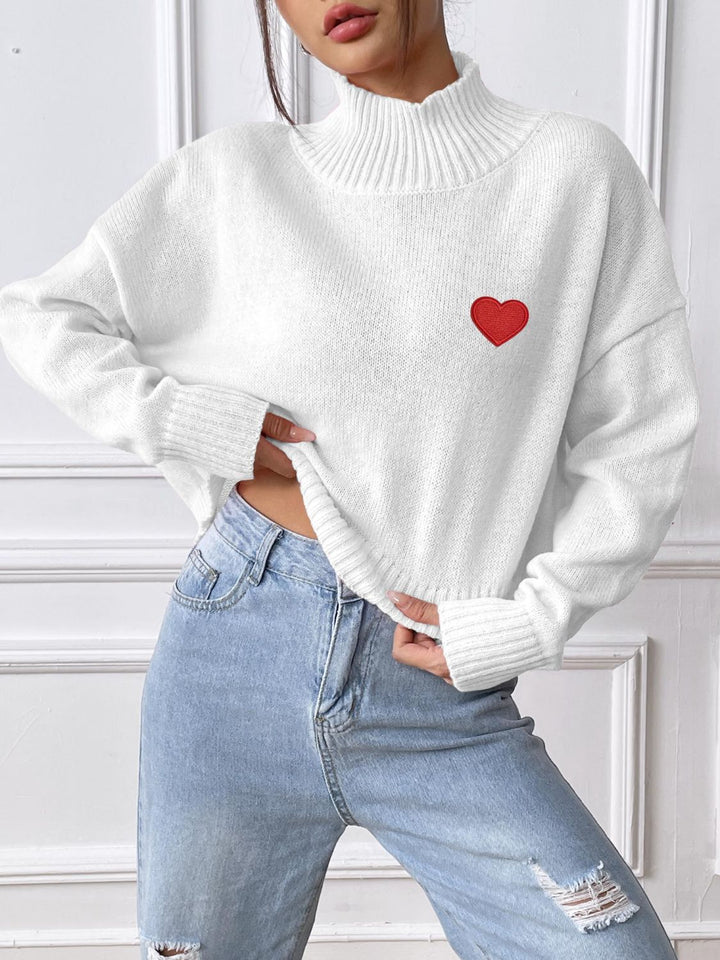Stilla | Rullekrave sweater med lange ærmer