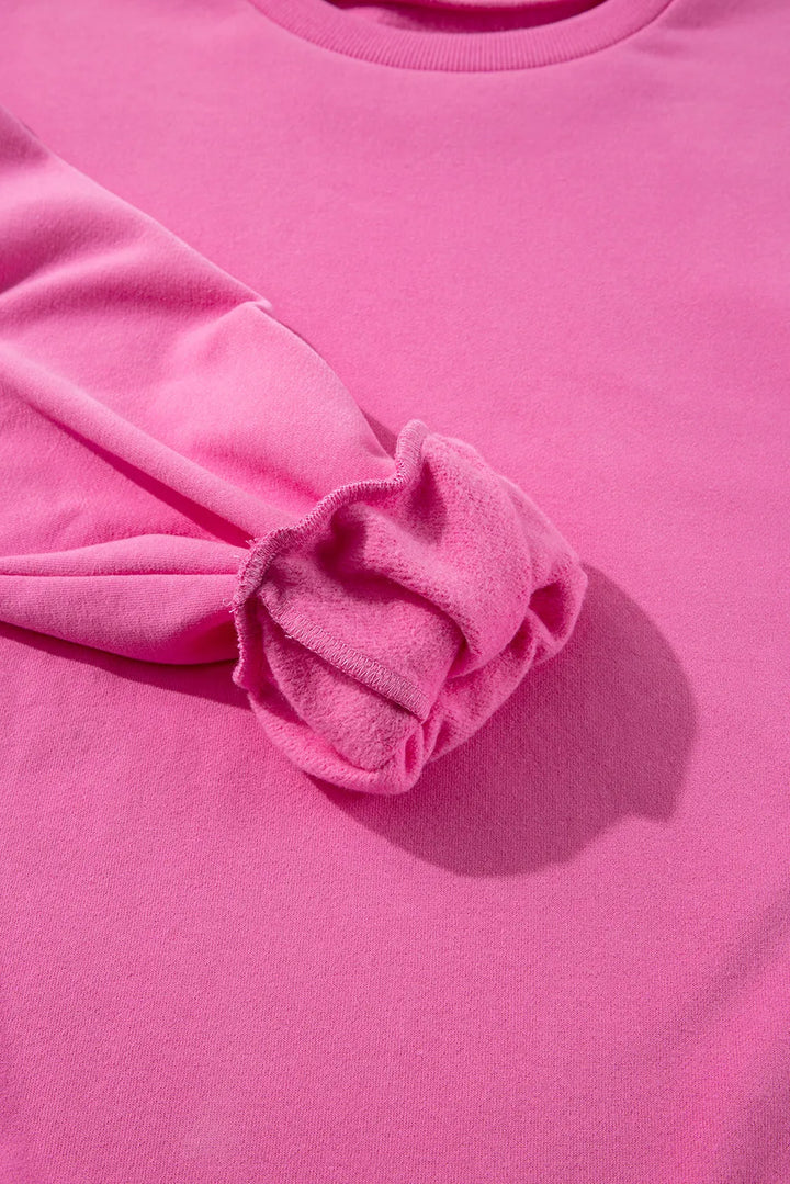 Stilla | Sweatshirt med Rund Halsaussnit og Lange Ærmer