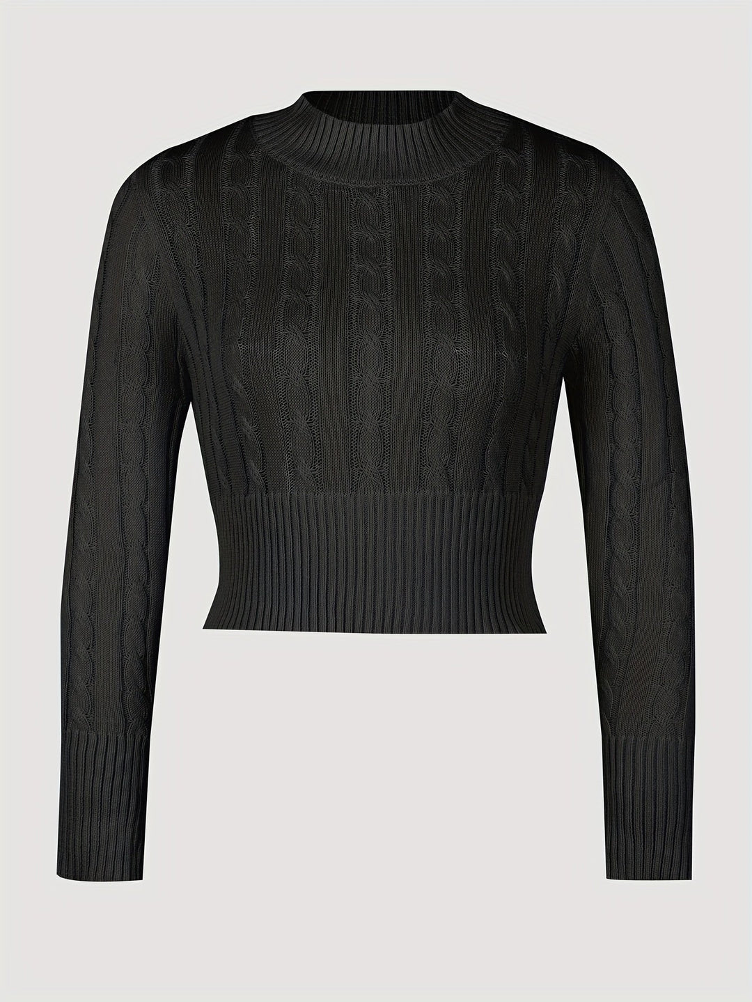 Stilla | Kort Skåret Slim-pullover Med Drejet Tryk