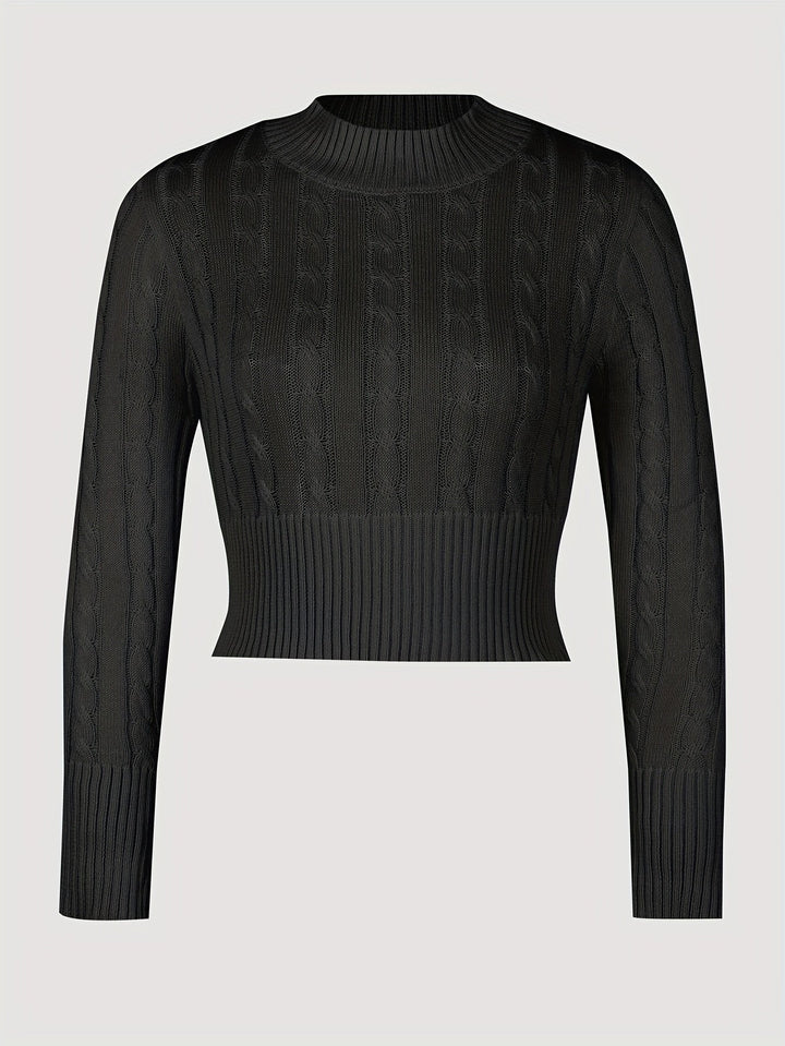 Stilla | Slim Fit og Kortpullover med Twist-tryk