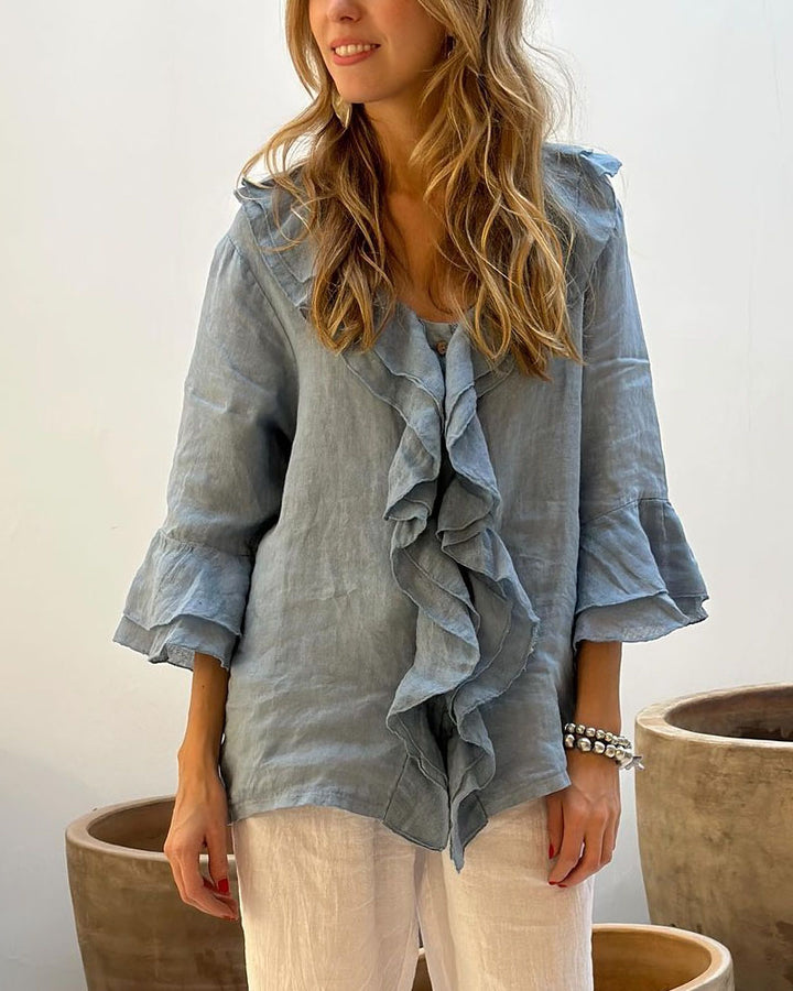 Stilla | Rynket bluse med charme