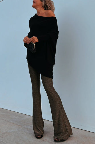 Stilla | Aldrig for Glam Metallic Stretch Flare Bukser