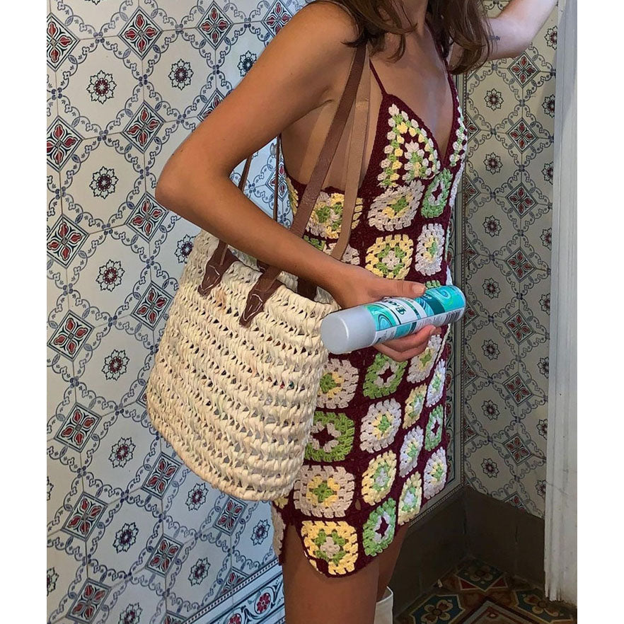 Stilla | Boho Hæklet Sling Kjole