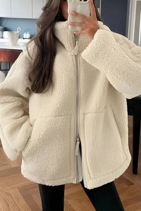 Stilla | Full-Zip Teddy-Jakke