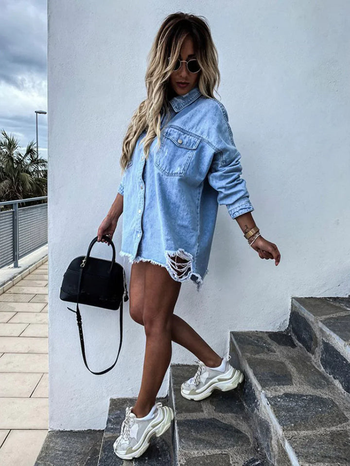 Stilla | En Jeans Denim Med Ærmer Denimchic