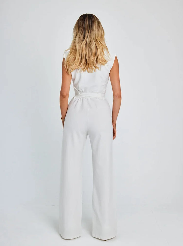 Stilla | Sculpting Without Sleeves Wide Leg Jumpsuit