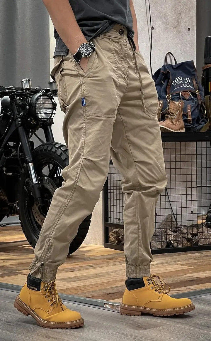 Stilla | Stretch cargo bukser med lommer