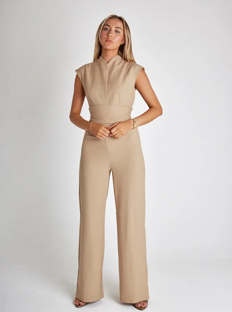 Stilla | Sculpting Without Sleeves Wide Leg Jumpsuit