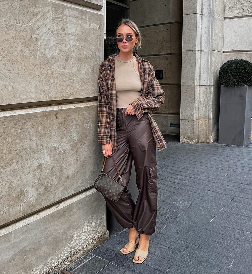 Stilla | Vintage ternet Oversize Skjorte