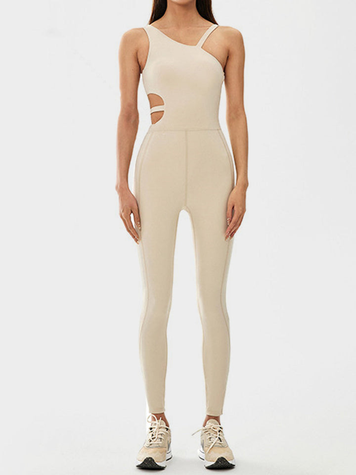 Stilla | Asymmetrisk Nakke Aktiv Jumpsuit