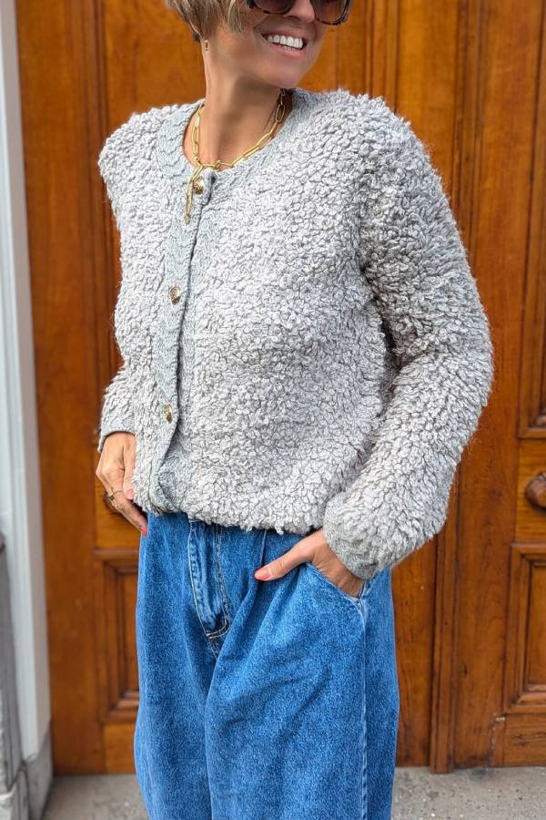 Stilla | Strikjakke Med Knapper