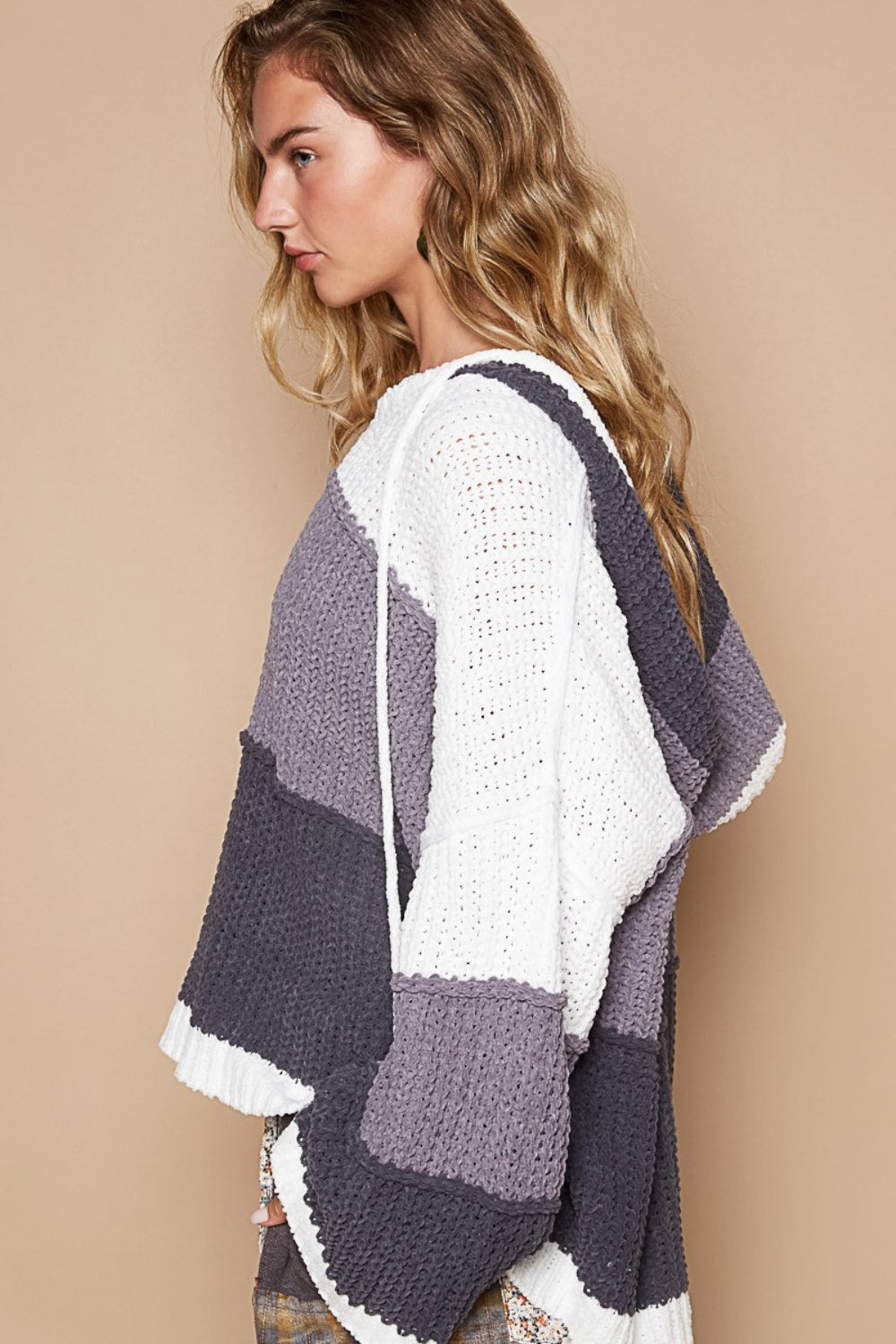 Stilla | Farbblok Sweatjakke med Lange Ærmer til Moderne Look
