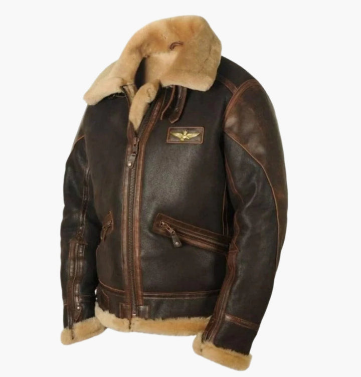 Stilla | Flyverjakke Vintage Stil Vinterjakke - Klassisk Pilotjakke til Efterår og Vinter